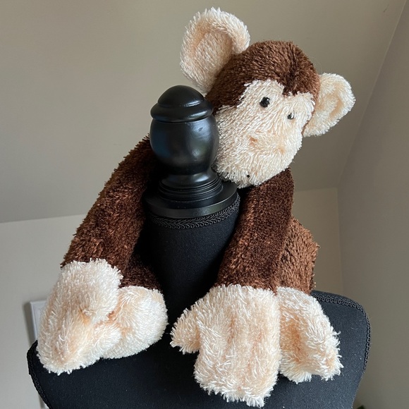 Vintage Applause Eyelash Hair Long Limbs and Tail Monkey Plush Stuffed Animal - Picture 3 of 11